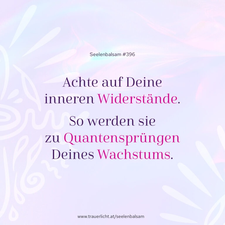 Achte auf Deine inneren Widerstände. So werden sie  zu Quantensprüngen Deines Wachstums.