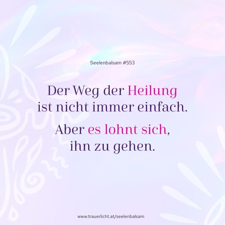Der Weg der Heilung ist nicht immer einfach. Aber es lohnt sich, ihn zu gehen.