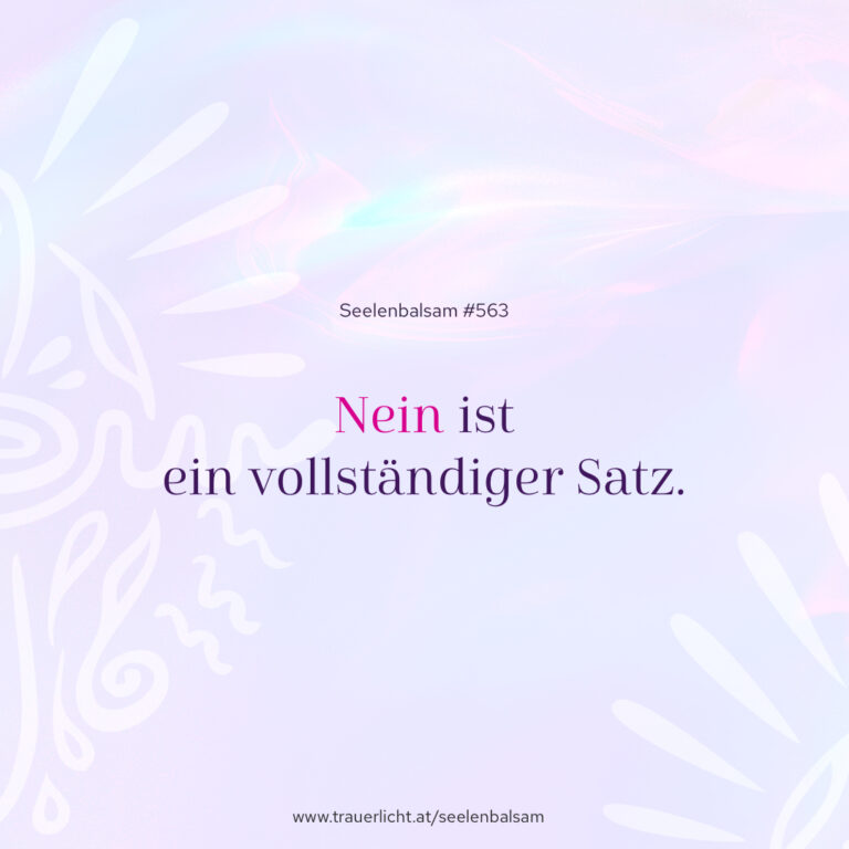Nein ist ein vollständiger Satz.