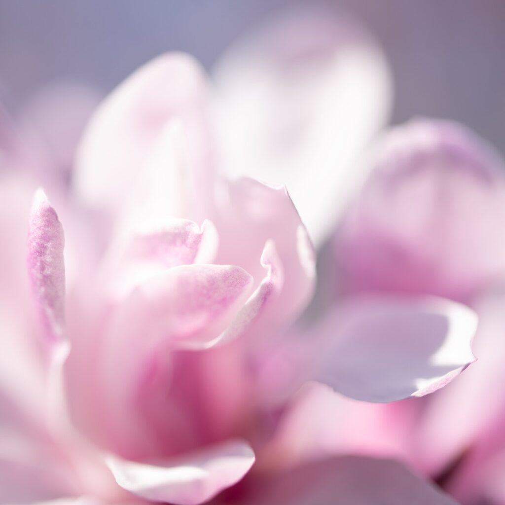 Rosa Magnolienblüte für Fragen zur Achtsamen Berührung